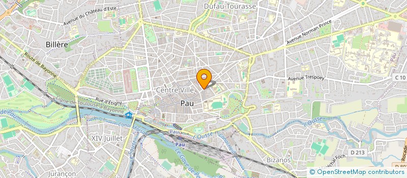 localisation de l'entreprise GRAPHIC STUDIO (SARL D'EXPLOITATION) à PAU