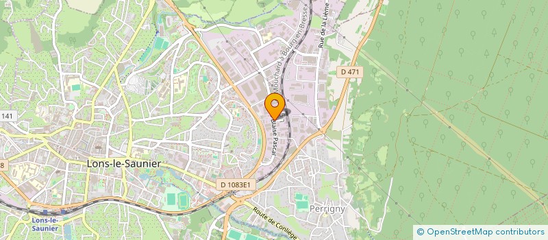 localisation de l'entreprise GRAPHICA à LONS-LE-SAUNIER