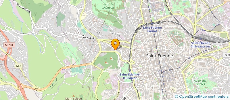 localisation de l'entreprise GRAPHICENTRE à SAINT-ETIENNE