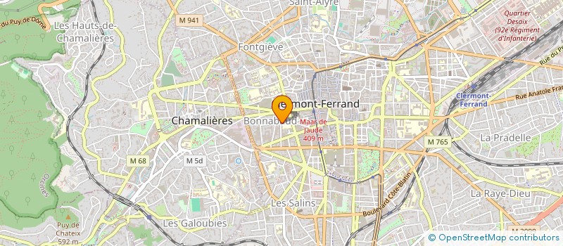 localisation de l'entreprise GRAPHICO PUBLICITE  CLERMONT FERRAND