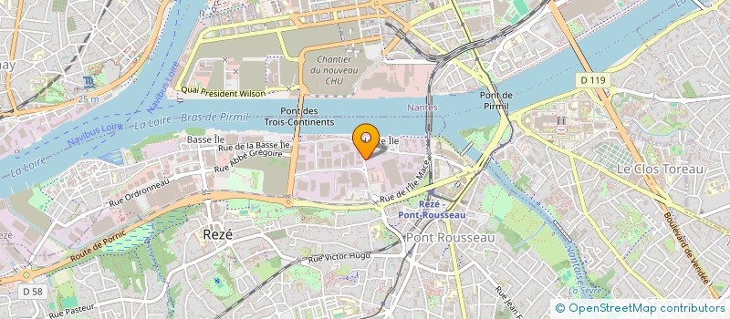 localisation de l'entreprise GRAPHICOLOR  REZE