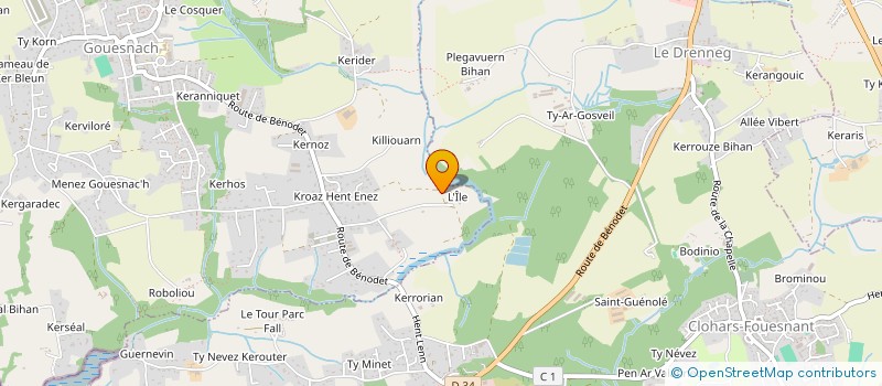 localisation de l'entreprise GRAPHICOM  GOUESNACH