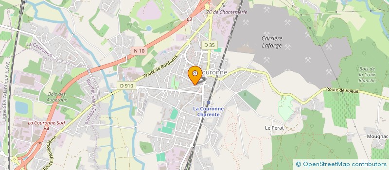 localisation de l'entreprise GRAPHICOM à LA COURONNE