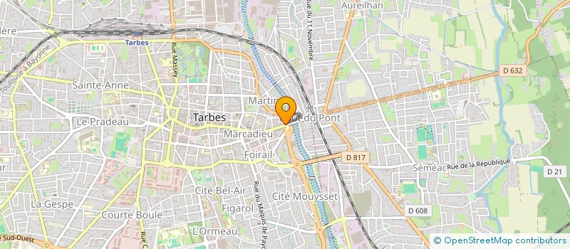 localisation de l'entreprise GRAPHICOM  TARBES