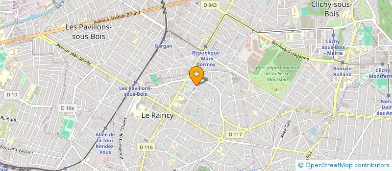 localisation de l'entreprise GRAPHICSTREAM  LE RAINCY