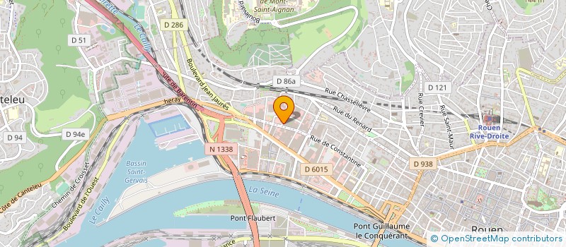 localisation de l'entreprise GRAPHIE.COM à ROUEN