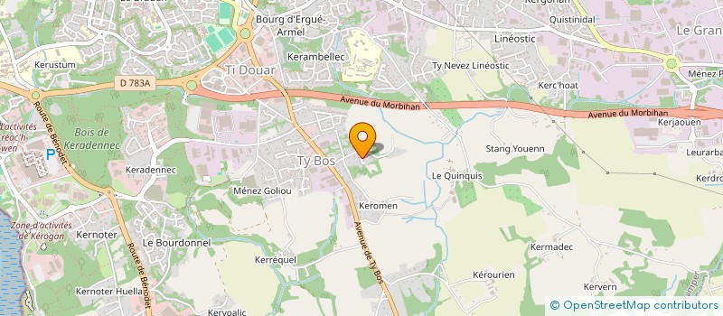 localisation de l'entreprise GRAPHIK à QUIMPER