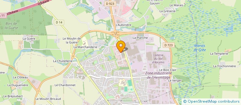 localisation de l'entreprise GRAPHIK  ANCENIS-SAINT-GEREON