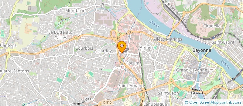 localisation de l'entreprise GRAPHIK'ADOUR à ANGLET