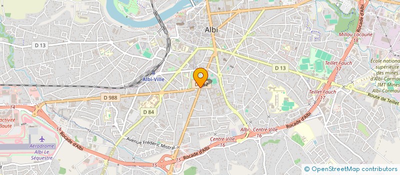 localisation de l'entreprise GRAPHIKIT à ALBI