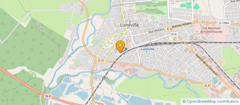 localisation de l'entreprise GRAPHILUN à LUNEVILLE