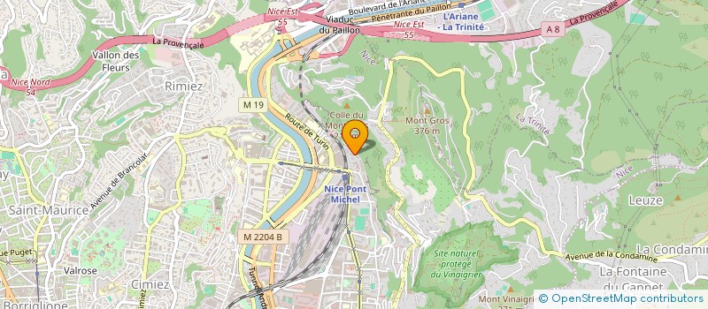 localisation de l'entreprise GRAPHIMEDIA à NICE