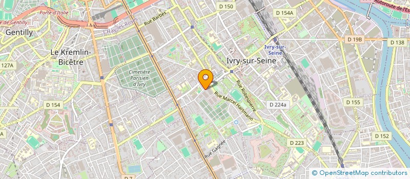 localisation de l'entreprise GRAPHIPRO à IVRY-SUR-SEINE