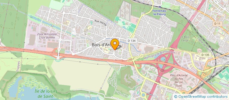 localisation de l'entreprise GRAPHIQUE ASSISTANCE TECHNIQUE  BOIS-D'ARCY