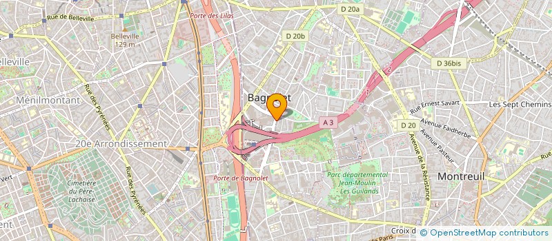 localisation de l'entreprise GRAPHIQUES ET SYSTEMES à BAGNOLET