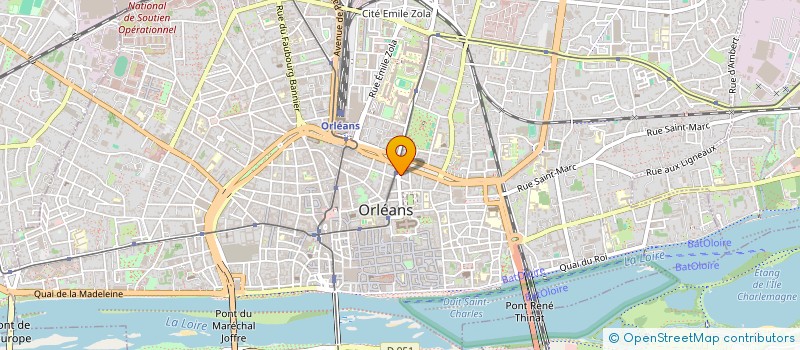 localisation de l'entreprise GRAPHISCOP à ORLEANS