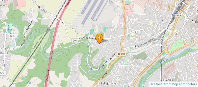 localisation de l'entreprise GRAPHISME COULEUR à VOUNEUIL-SOUS-BIARD
