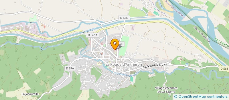 localisation de l'entreprise GRAPHISME SERVICE à LA ROQUE D'ANTHERON