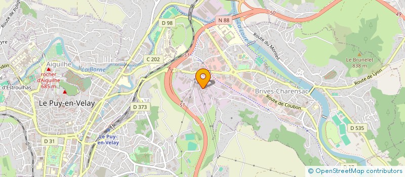 localisation de l'entreprise GRAPHIST'ART  BRIVES-CHARENSAC