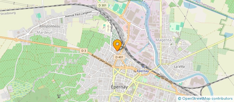 localisation de l'entreprise GRAPHIST'INE  EPERNAY