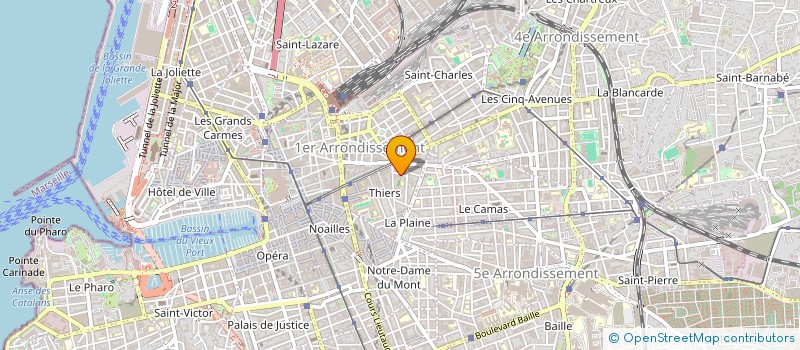 localisation de l'entreprise GRAPHITECITE - GEOGRAPHIE CITOYENNE  MARSEILLE