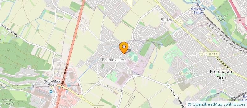 localisation de l'entreprise GRAPHIX à BALLAINVILLIERS