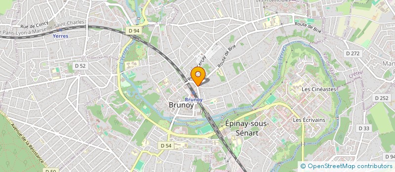 localisation de l'entreprise GRAPHLINE à BRUNOY