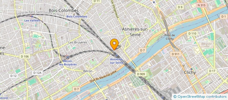 localisation de l'entreprise GRAPHO-SOLUTIONS à ASNIERES-SUR-SEINE