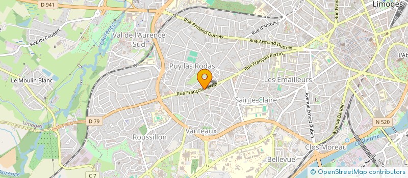 localisation de l'entreprise GRAPHO TECH 87 à LIMOGES