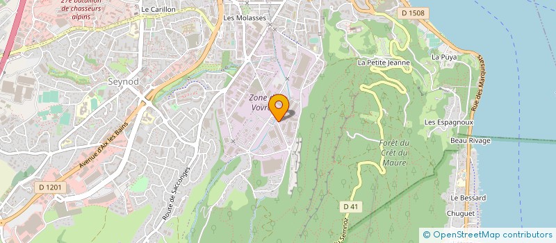 localisation de l'entreprise GRAPHOCOLOR à ANNECY