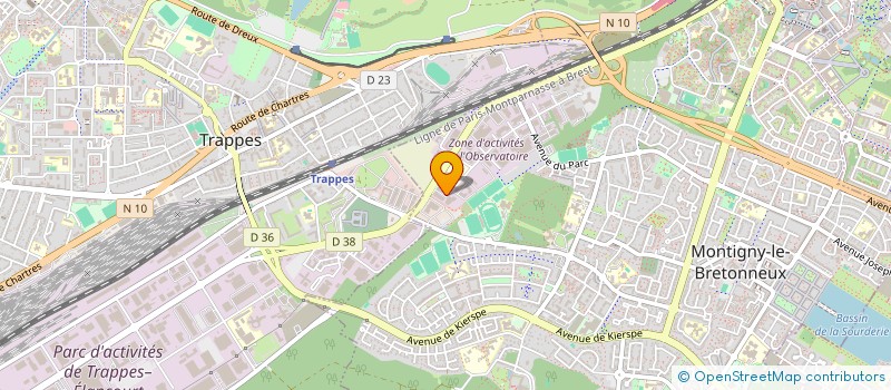 localisation de l'entreprise GRAPHOTIQUE  MONTIGNY LE BRETONNEUX