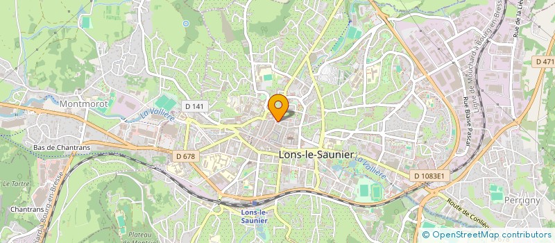 localisation de l'entreprise GRAPHY à LONS-LE-SAUNIER