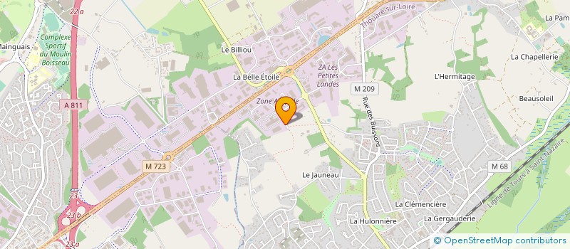 localisation de l'entreprise GRAPHY OCEANE à THOUARE-SUR-LOIRE
