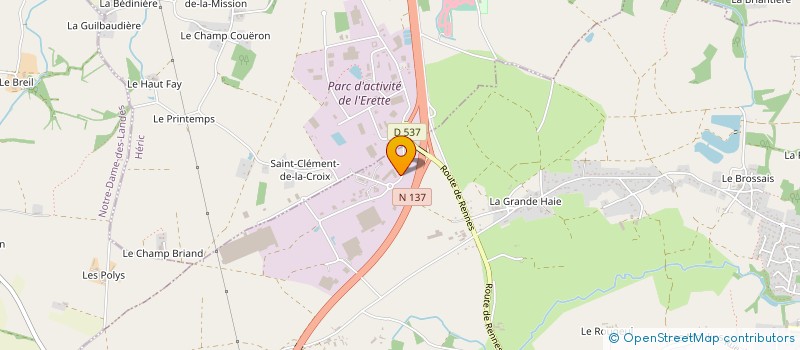 localisation de l'entreprise GRAPHYBOX à GRANDCHAMP-DES-FONTAINES