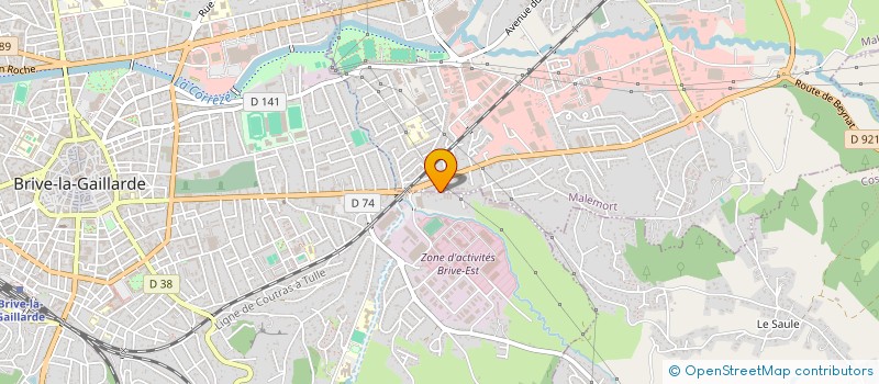 localisation de l'entreprise GRAPILA à BRIVE-LA-GAILLARDE