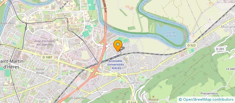 localisation de l'entreprise GRAPIN  GIERES