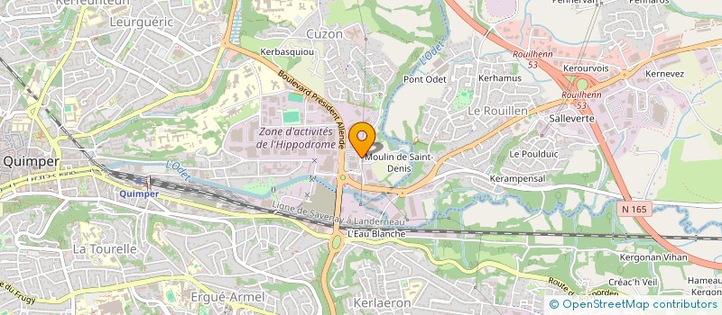 localisation de l'entreprise GRAPPE à QUIMPER