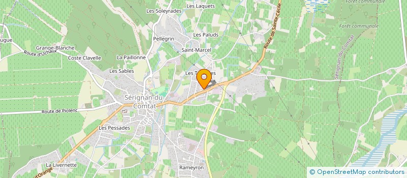 localisation de l'entreprise GRAPPE D OR  SERIGNAN-DU-COMTAT