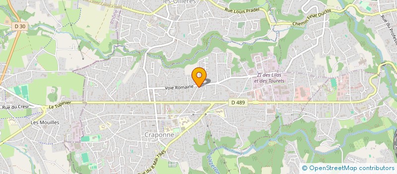 localisation de l'entreprise GRAPPEONNE  CRAPONNE