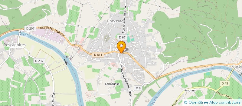 localisation de l'entreprise GRAR  PRAYSSAC