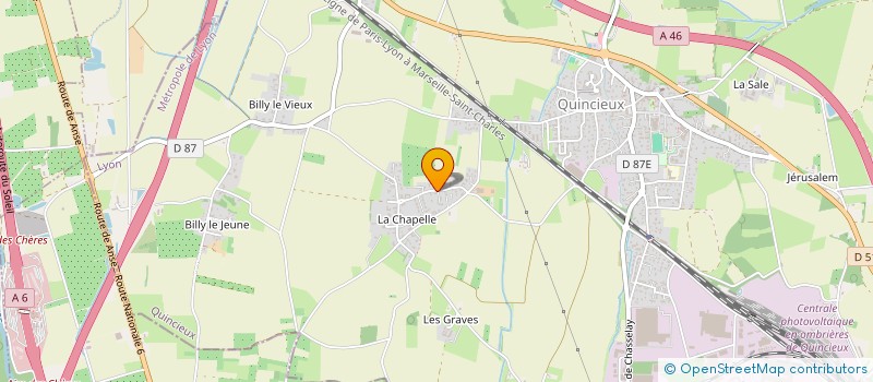 localisation de l'entreprise GRAS BUSINESS SYSTEMS  QUINCIEUX