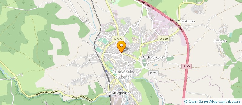 localisation de l'entreprise GRAS G ET HALLE THIERRY  SAINT-CHELY-D'APCHER