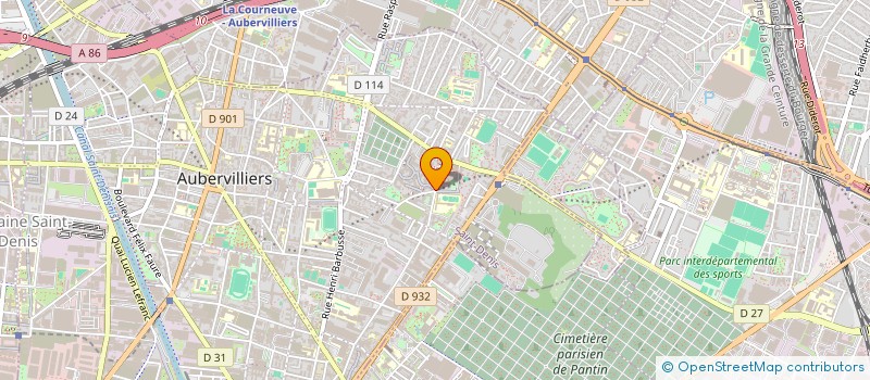 localisation de l'entreprise GRAS INTERNATIONAL à AUBERVILLIERS