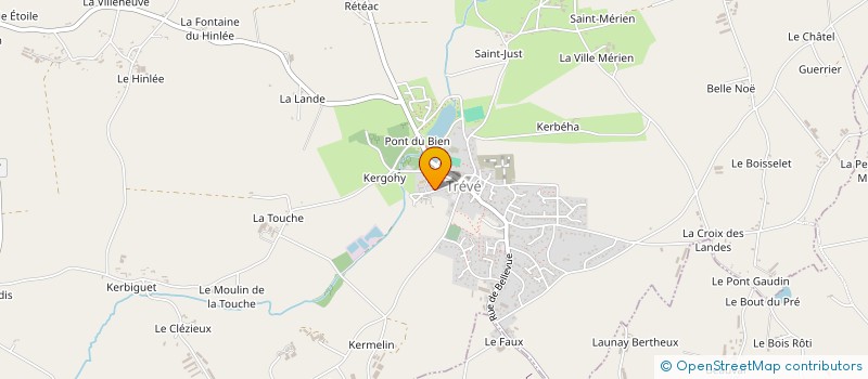 localisation de l'entreprise GRASCOEUR COUVERTURE à TREVE