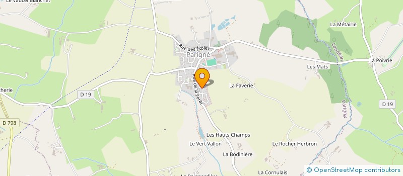 localisation de l'entreprise GRASFI  PARIGNE