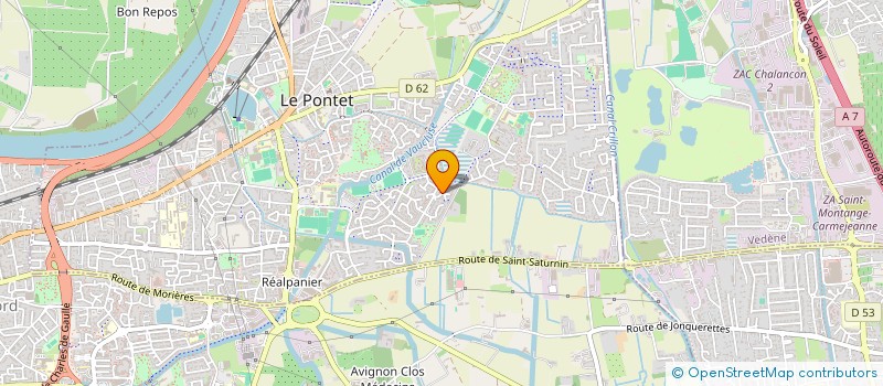 localisation de l'entreprise GRASSAT  LE PONTET