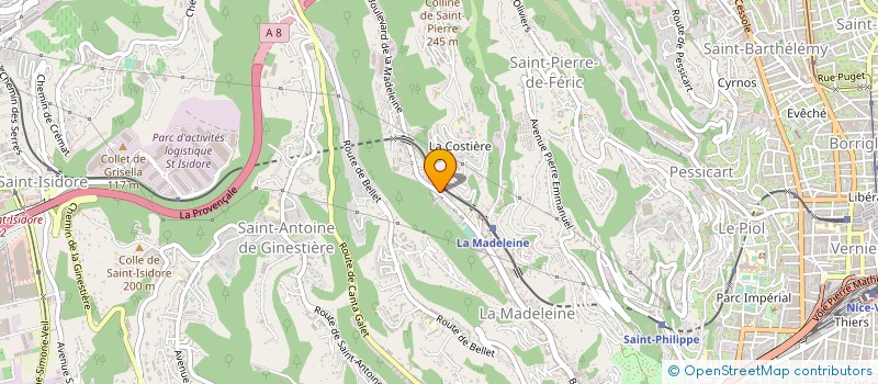 localisation de l'entreprise GRASSE ECHAPPEMENT à NICE
