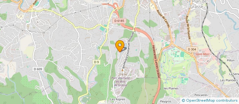 localisation de l'entreprise GRASSE PARFUMS DIFFUSION  GRASSE