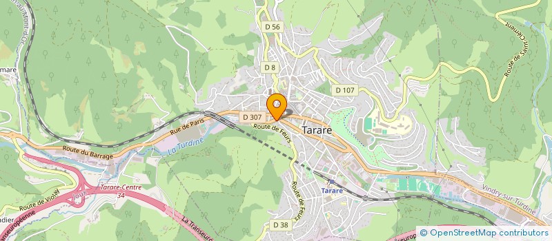 localisation de l'entreprise GRASSI FRANCE à TARARE