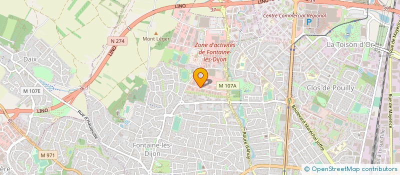 localisation de l'entreprise GRASSI FRERES à FONTAINE-LES-DIJON